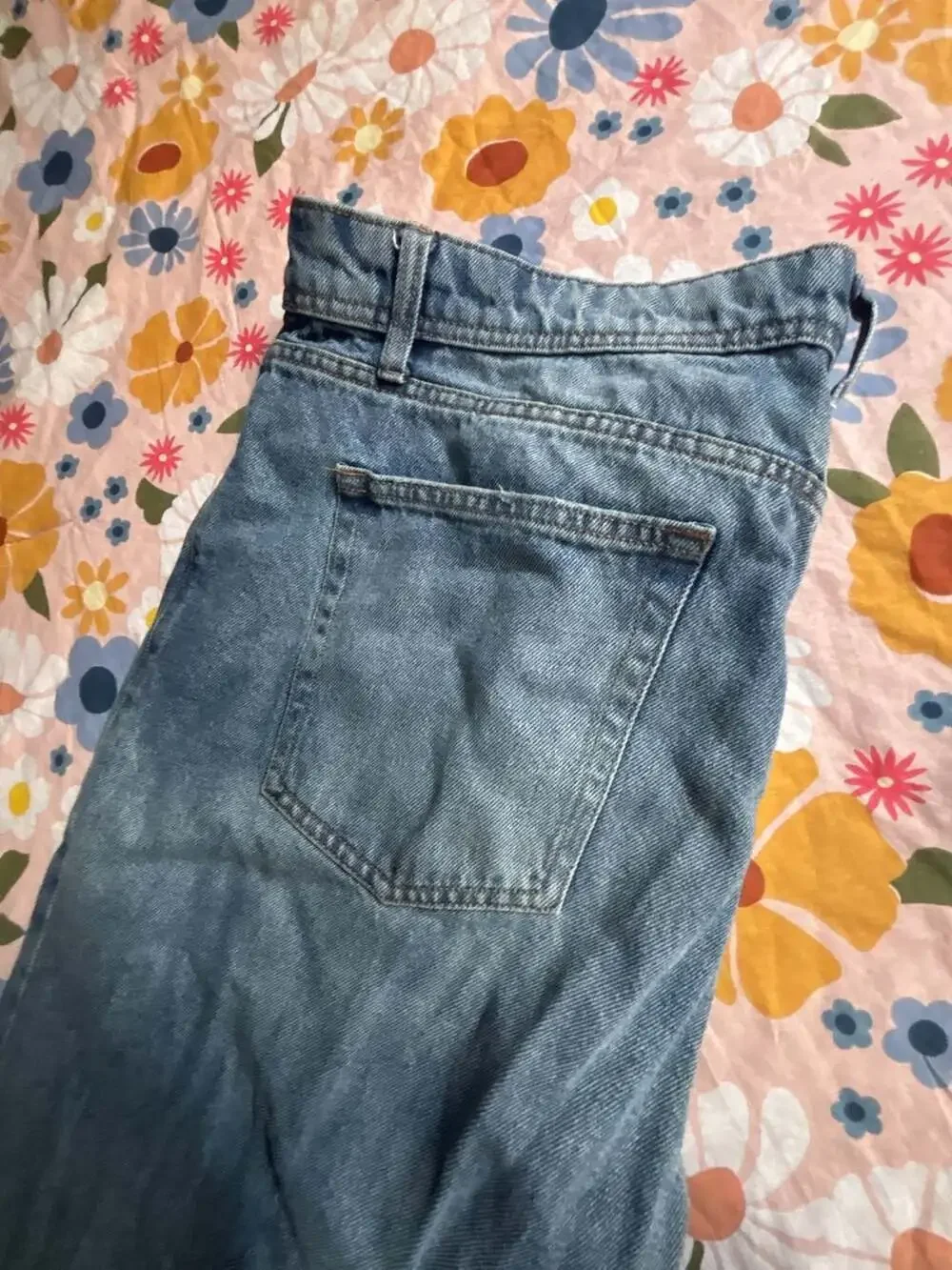 Original Use Men's Baggy Wide-Leg Denim Jeans